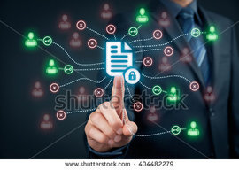 Stock photo corporate data management system dms and document management system with privacy theme concept 404482279